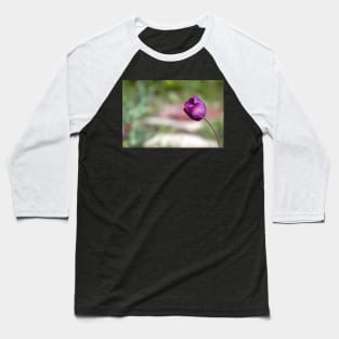 Not afraid to be alone, purple tulip flower altered photography Baseball T-Shirt